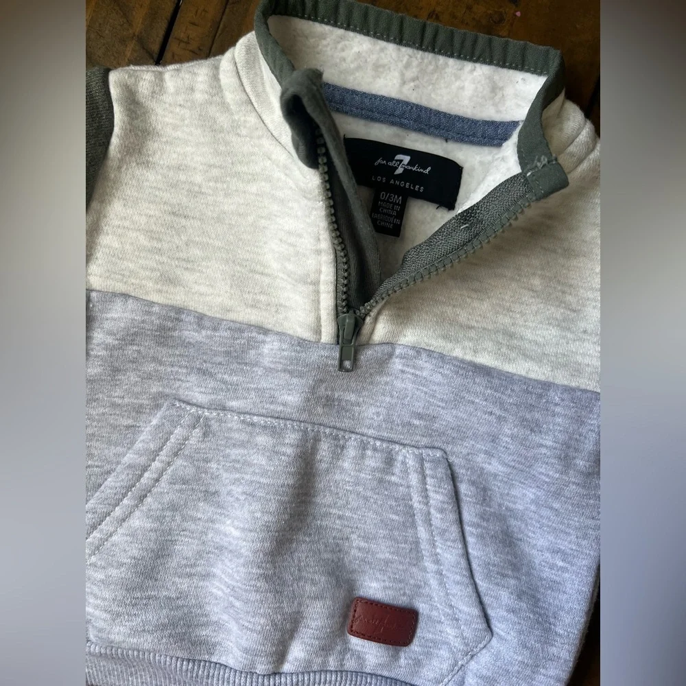 7 for All ManToddler Baby Two-Piece Heathered Sweatshirt & Jogger Set
